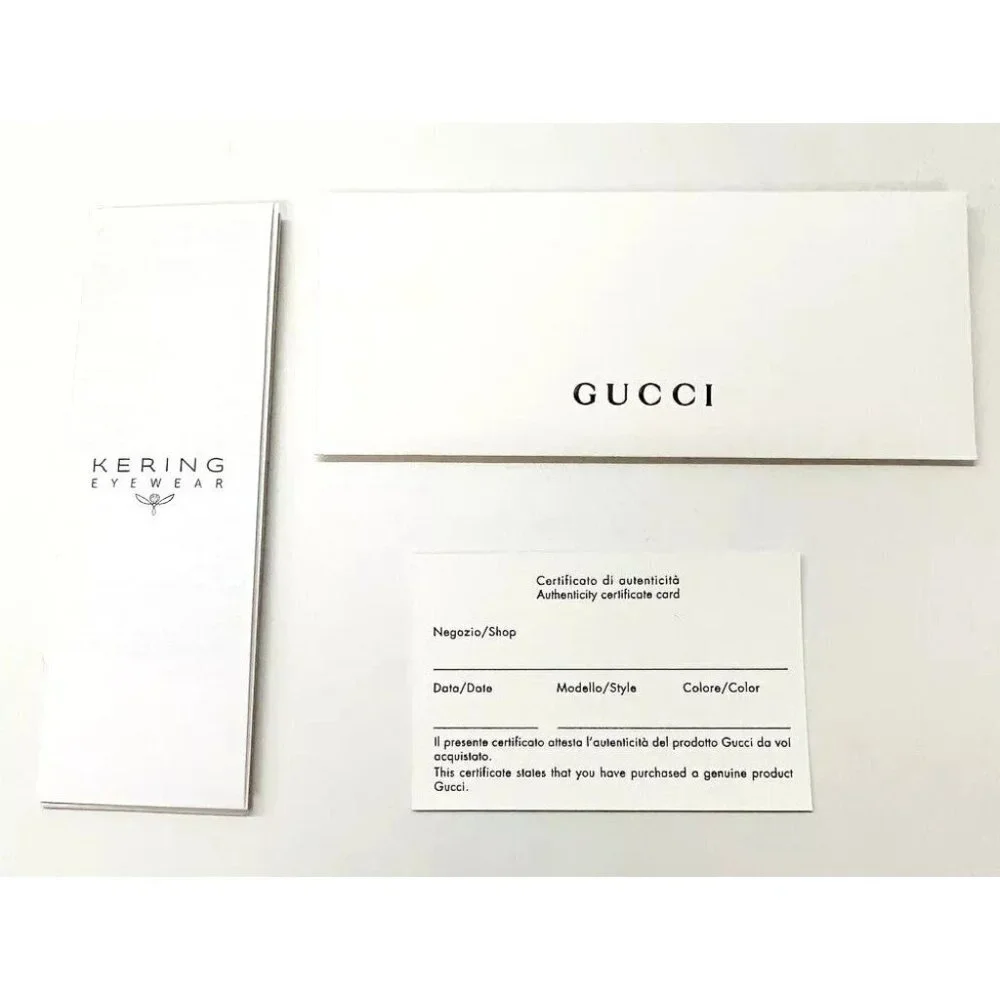 Gucci Sunglasses Eyeglasses Certificate of Authenticity Card - Set of 8